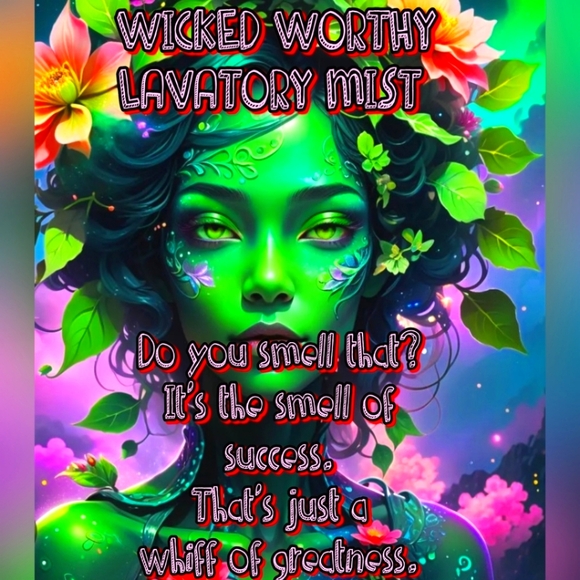 Wicked Worthy Other - Hand Crafted , Wicked Worthy Lavatory Mist, Bamboo Scented 4 oz